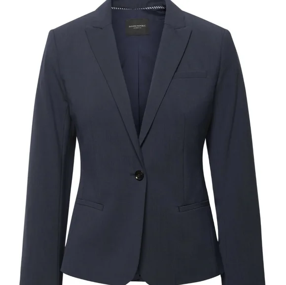 Petite Classic-Fit Washable Italian Wool-Blend Bla - Picture 5 of 15